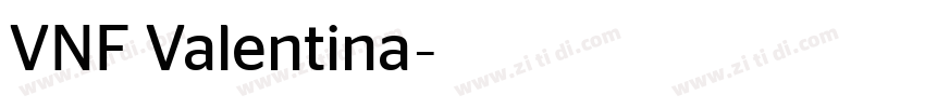 VNF Valentina字体转换